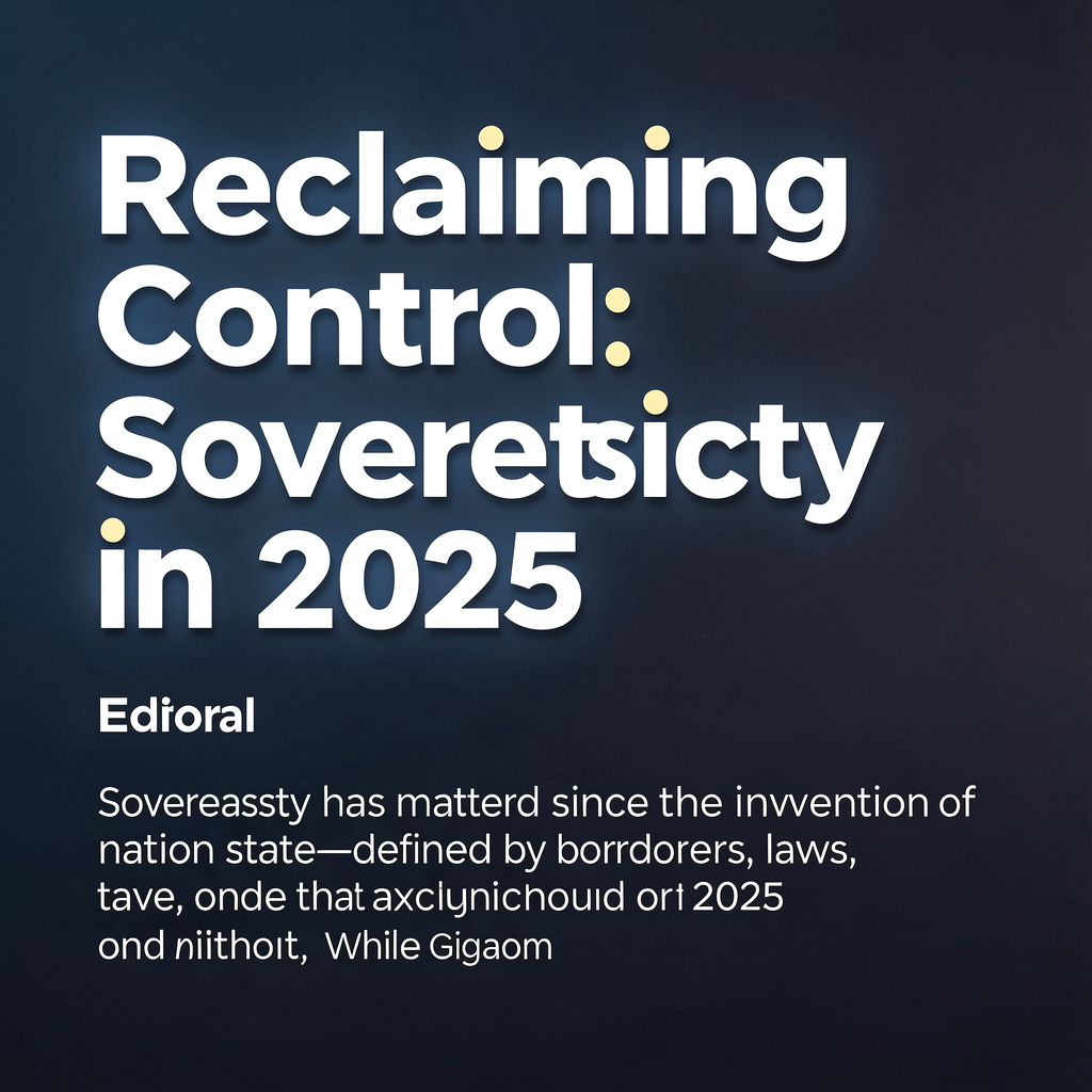 Reclaiming Control: Digital Sovereignty in 2025