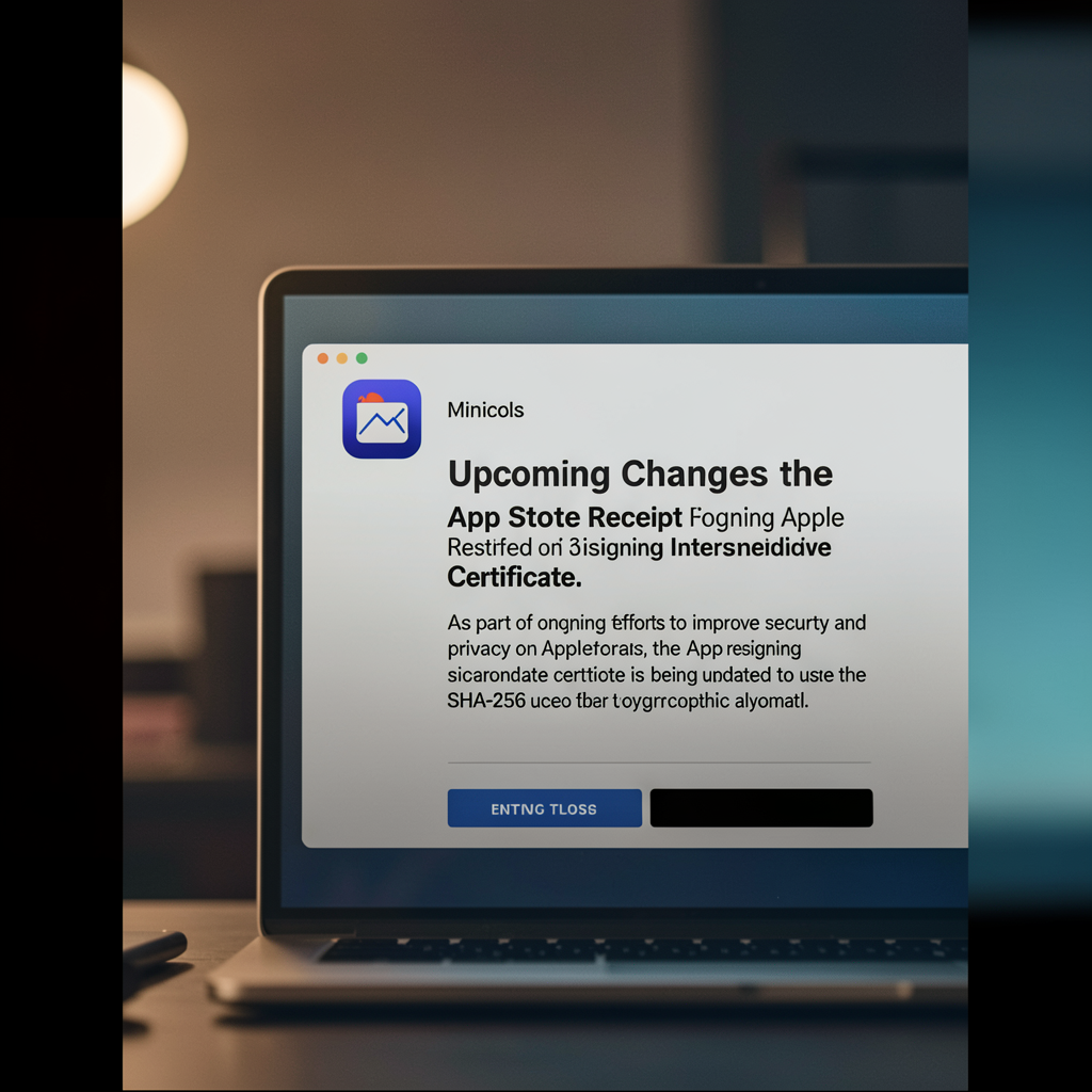 Reminder: Upcoming Changes to the App Store Receipt Signing Intermediate Certificate