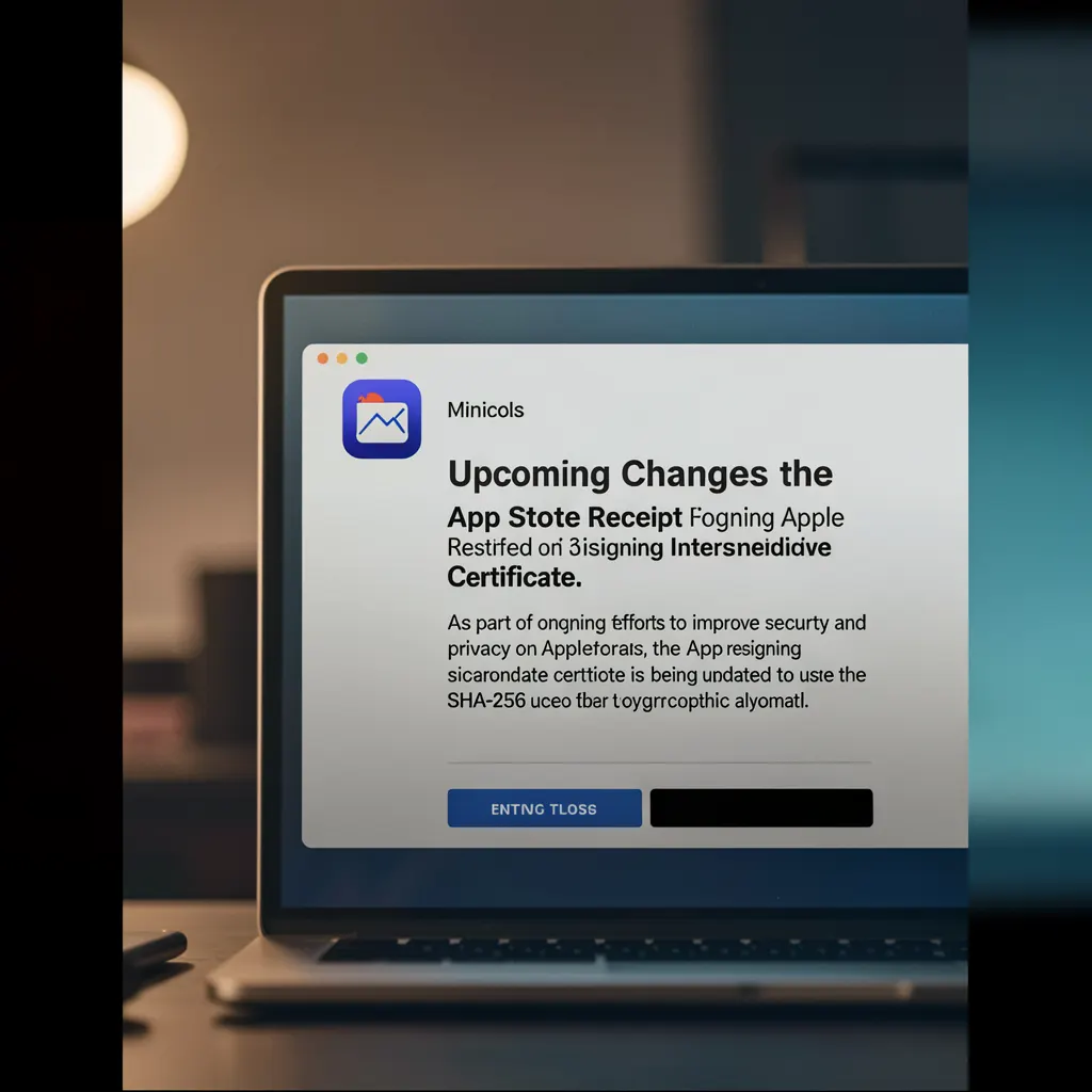 Reminder: Upcoming Changes to the App Store Receipt Signing Intermediate Certificate