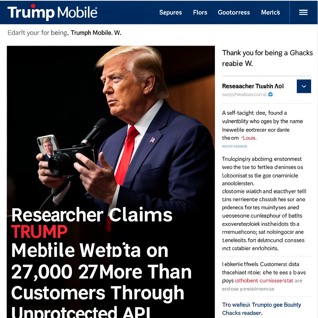 Researcher Claims Trump Mobile Website Leaked Data on More Than 27,000 Customers Through Unprotected API