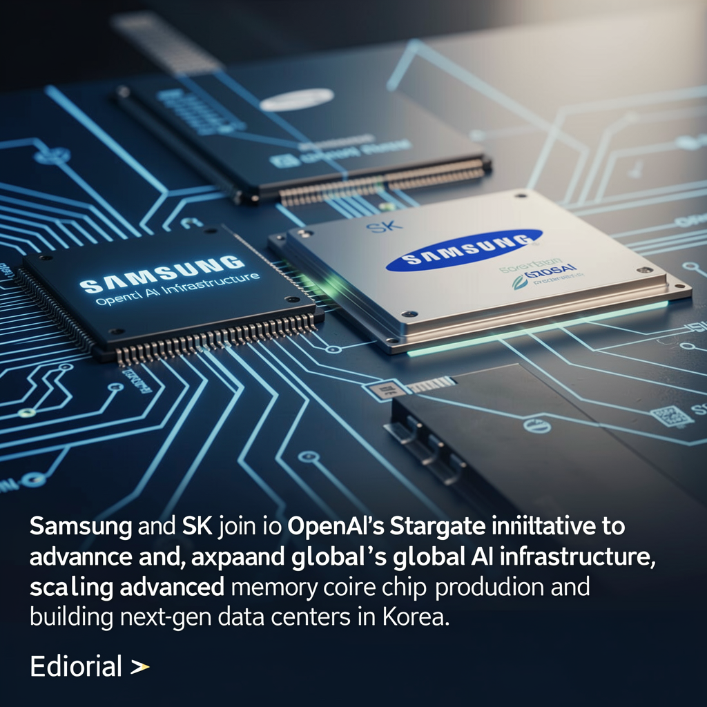 Samsung and SK join OpenAI’s Stargate initiative to advance global AI infrastructure
