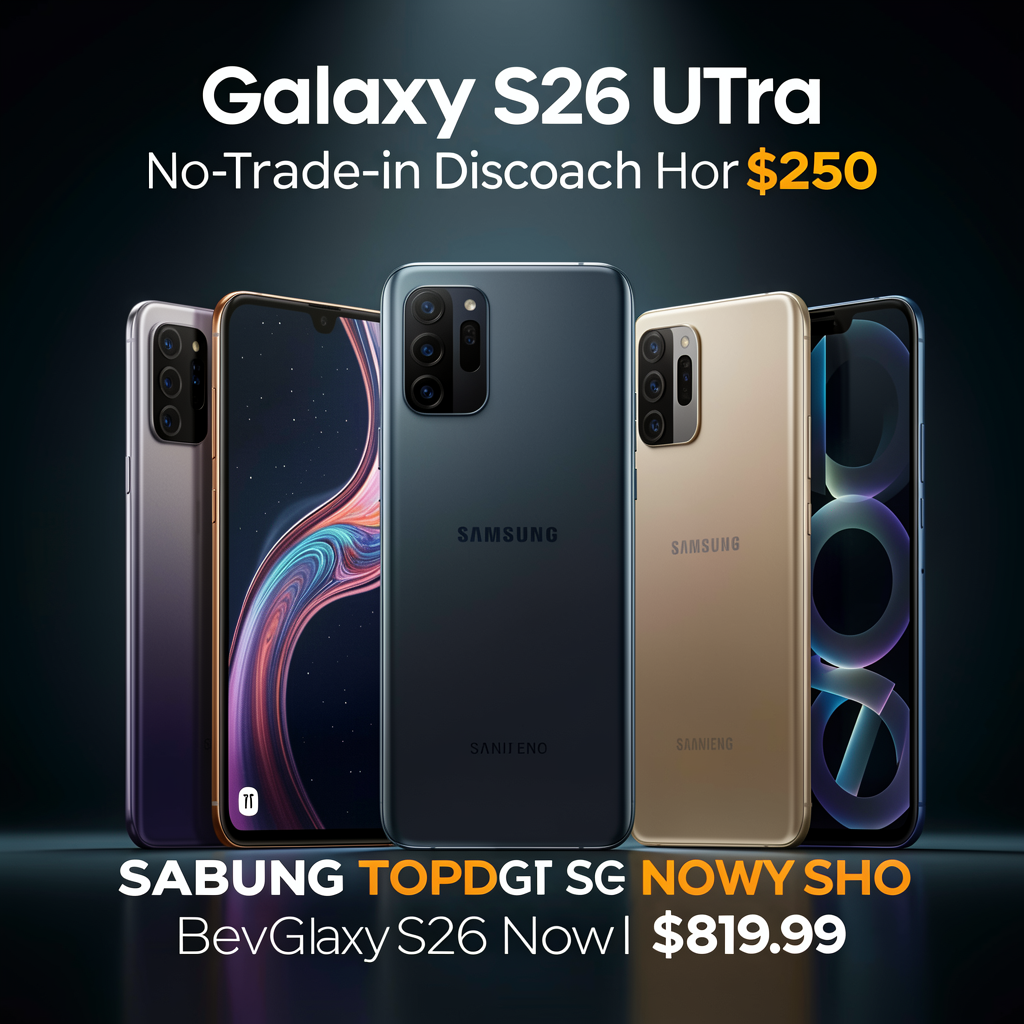 Samsung boosts its Galaxy S26 Ultra no-trade-in discount to $250