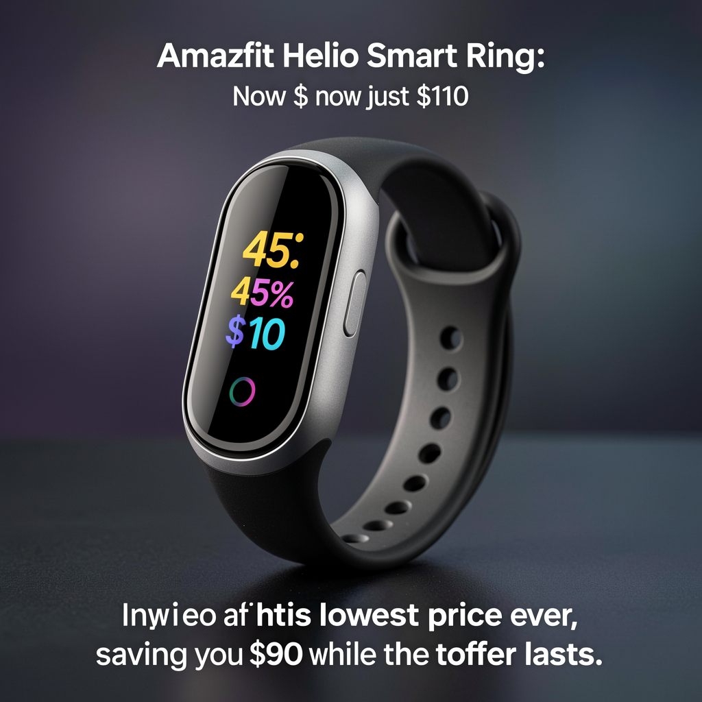 Score 45% off on the Amazfit Helio Smart Ring —  now just $110
