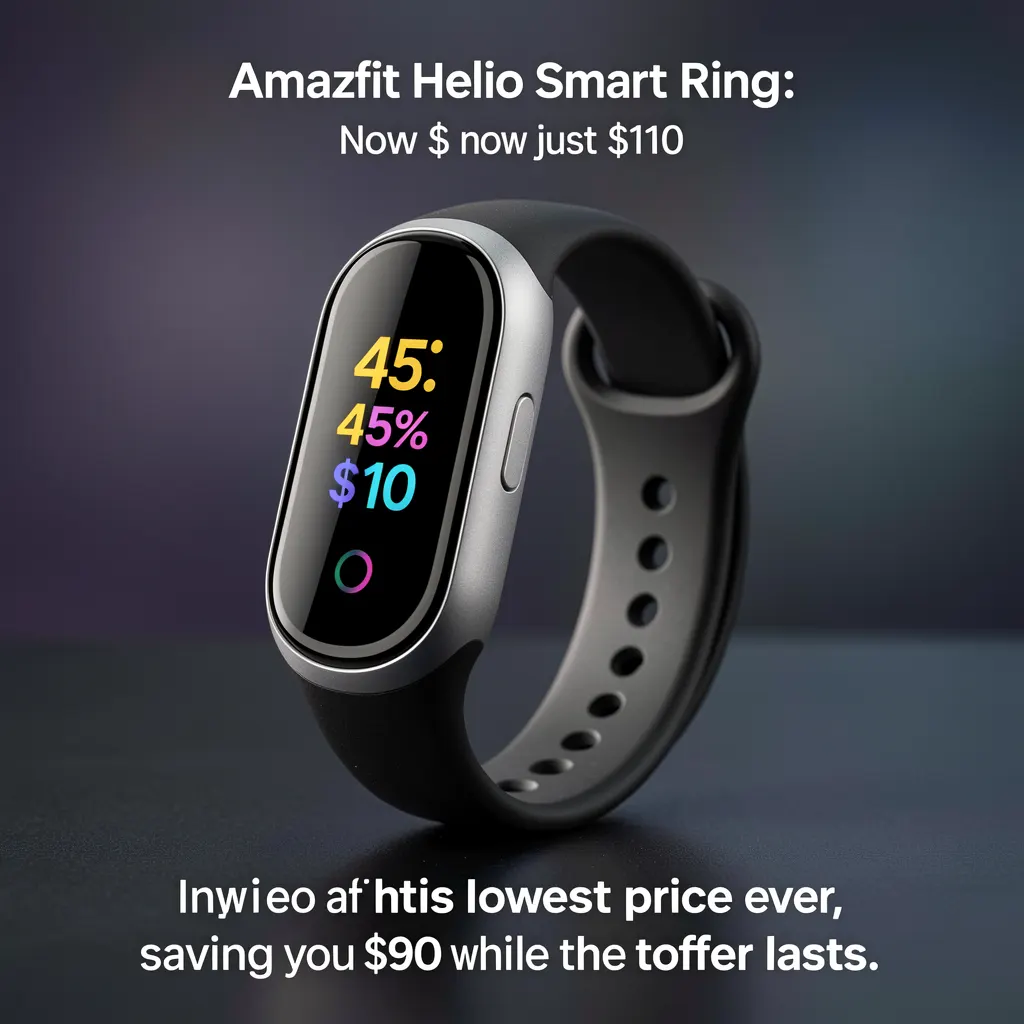 Score 45% off on the Amazfit Helio Smart Ring —  now just $110