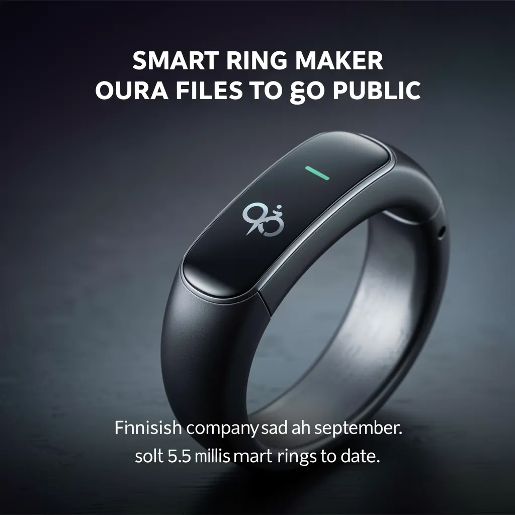 Smart ring maker Oura files to go public