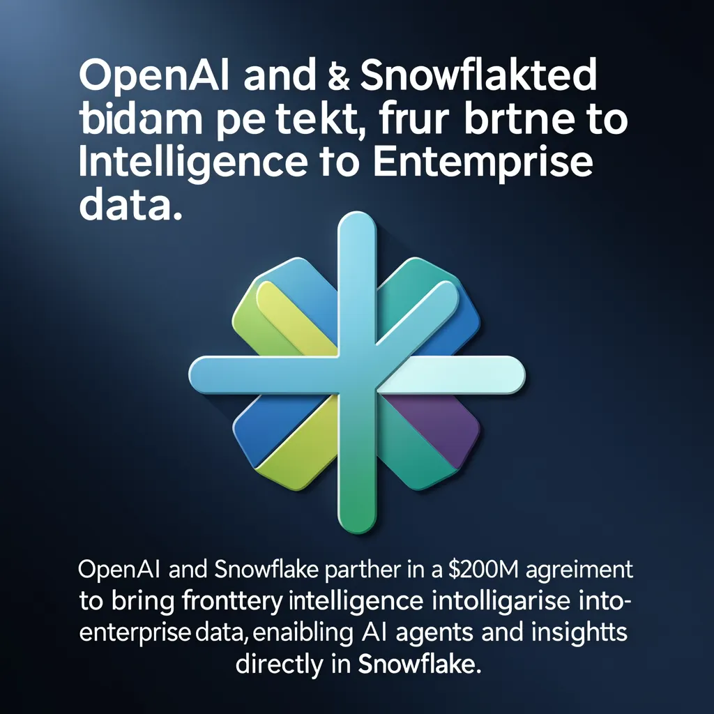 Snowflake and OpenAI partner to bring frontier intelligence to enterprise data