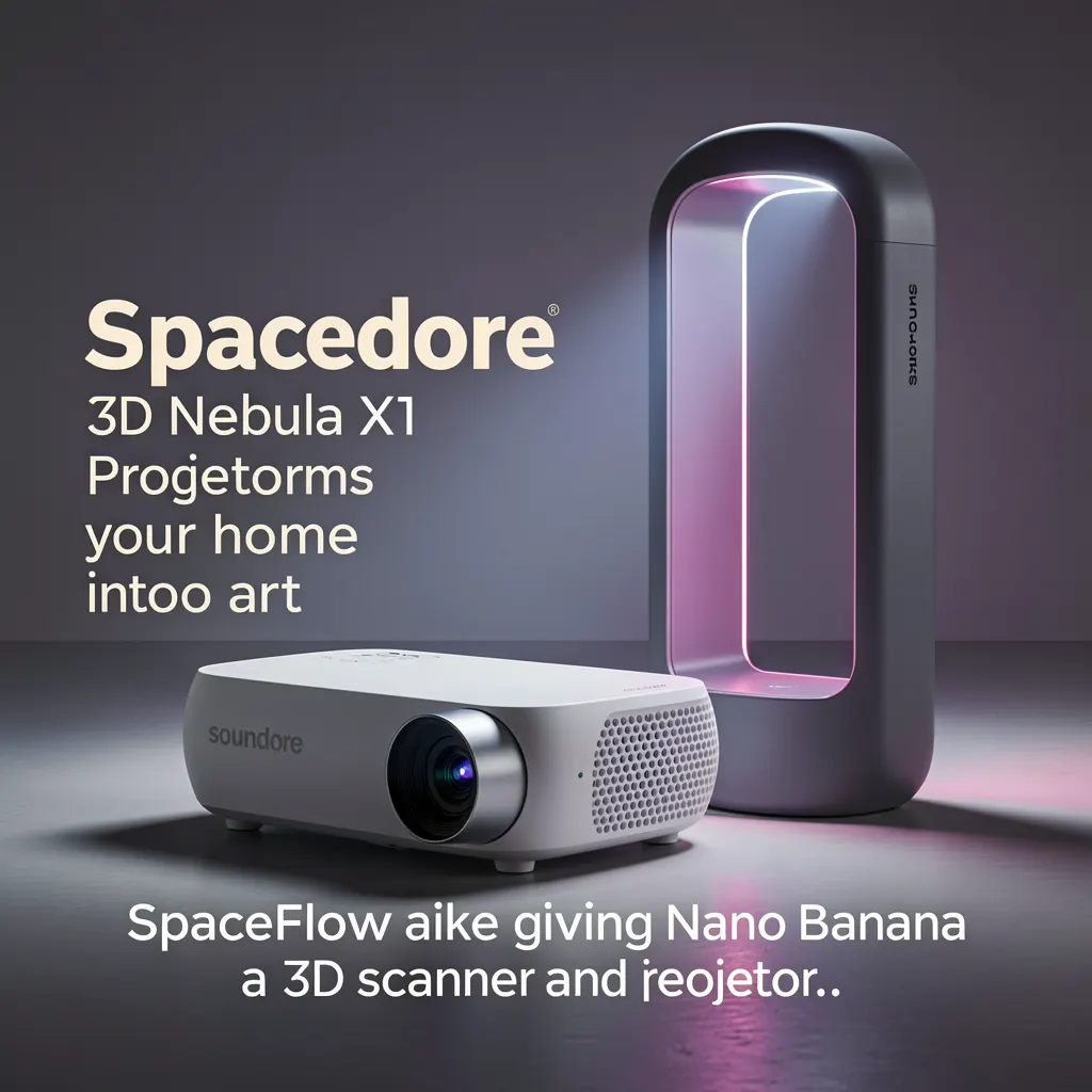 Soundcore has a 3D scanner for Nebula X1 projectors that transforms your home into art