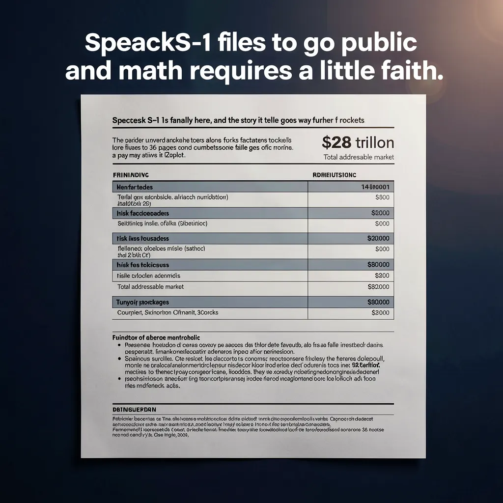SpaceX files to go public, and the math requires a little faith