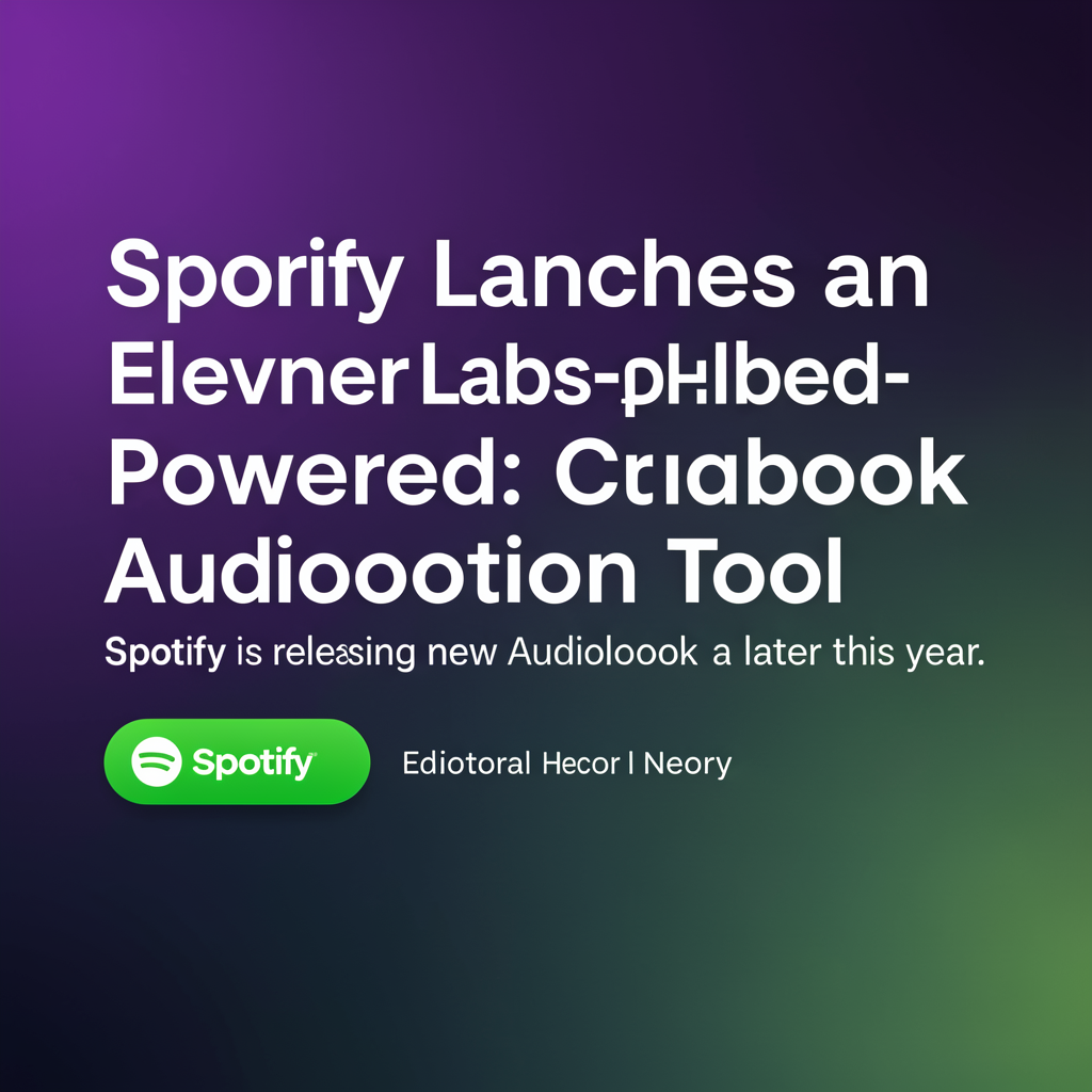 Spotify launches an ElevenLabs-powered audiobook creation tool