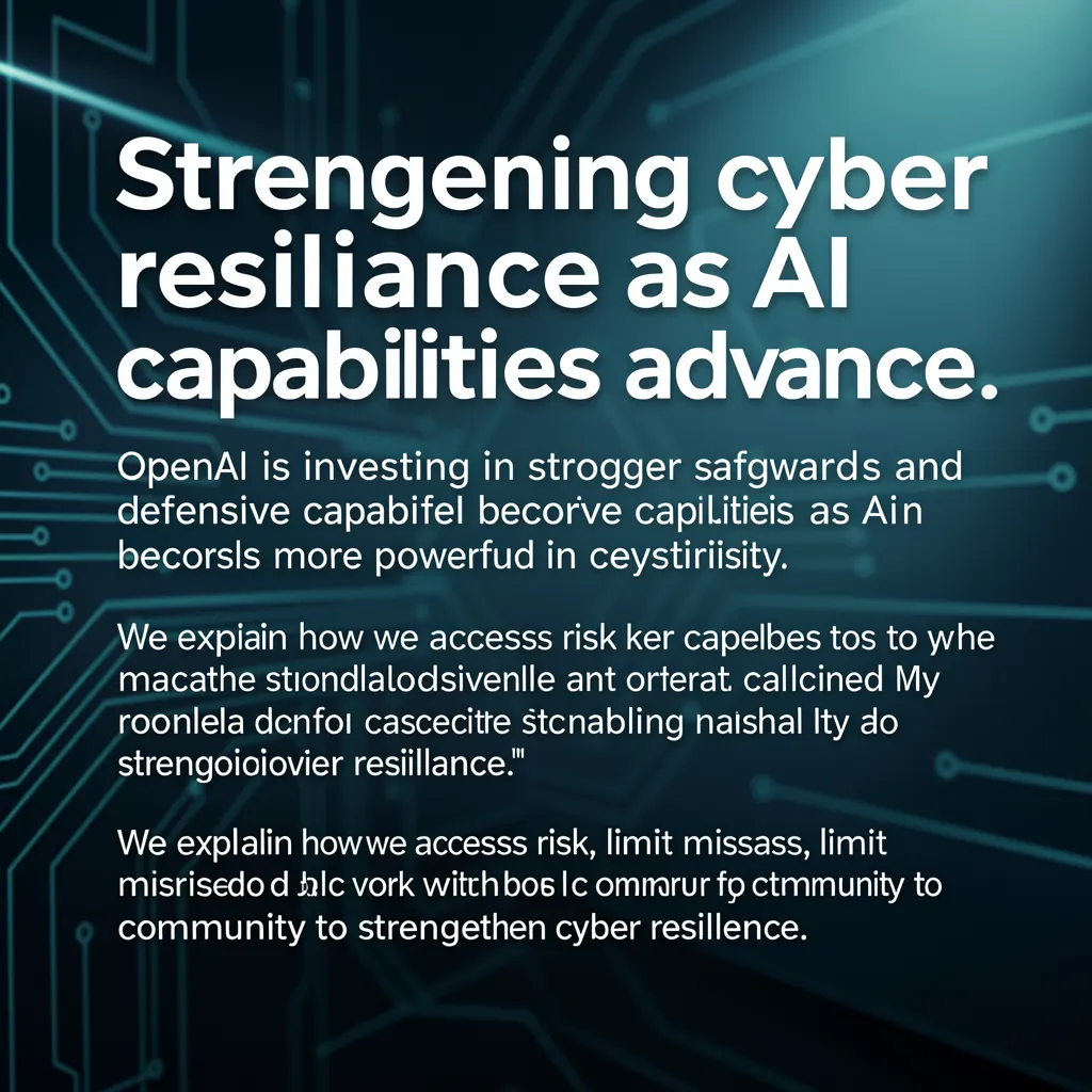 Strengthening cyber resilience as AI capabilities advance