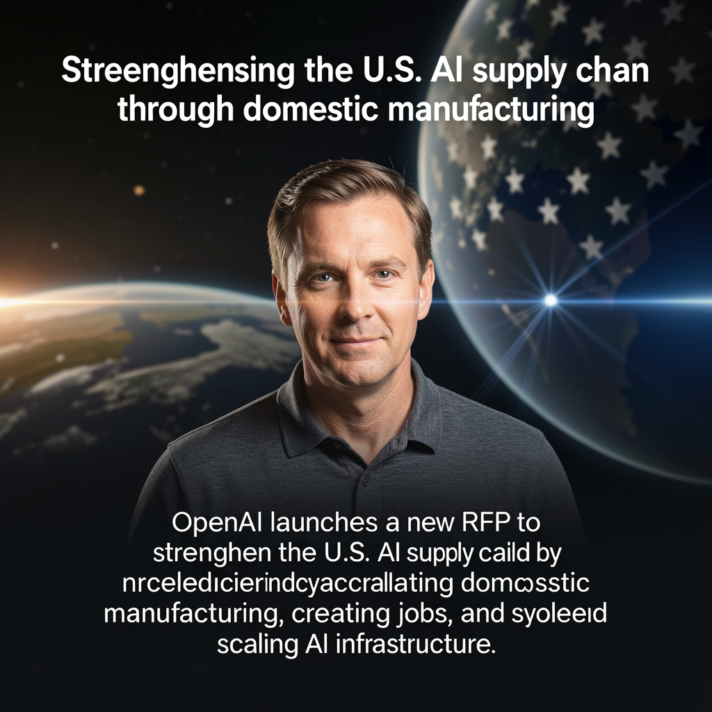 Strengthening the U.S. AI supply chain through domestic manufacturing