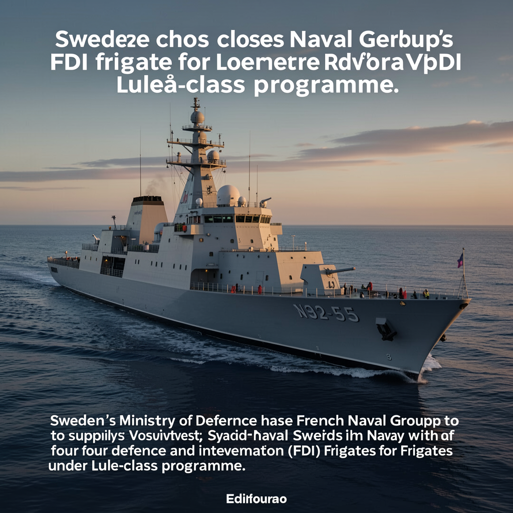 Sweden chooses Naval Group’s FDI frigate for Luleå-class programme 
