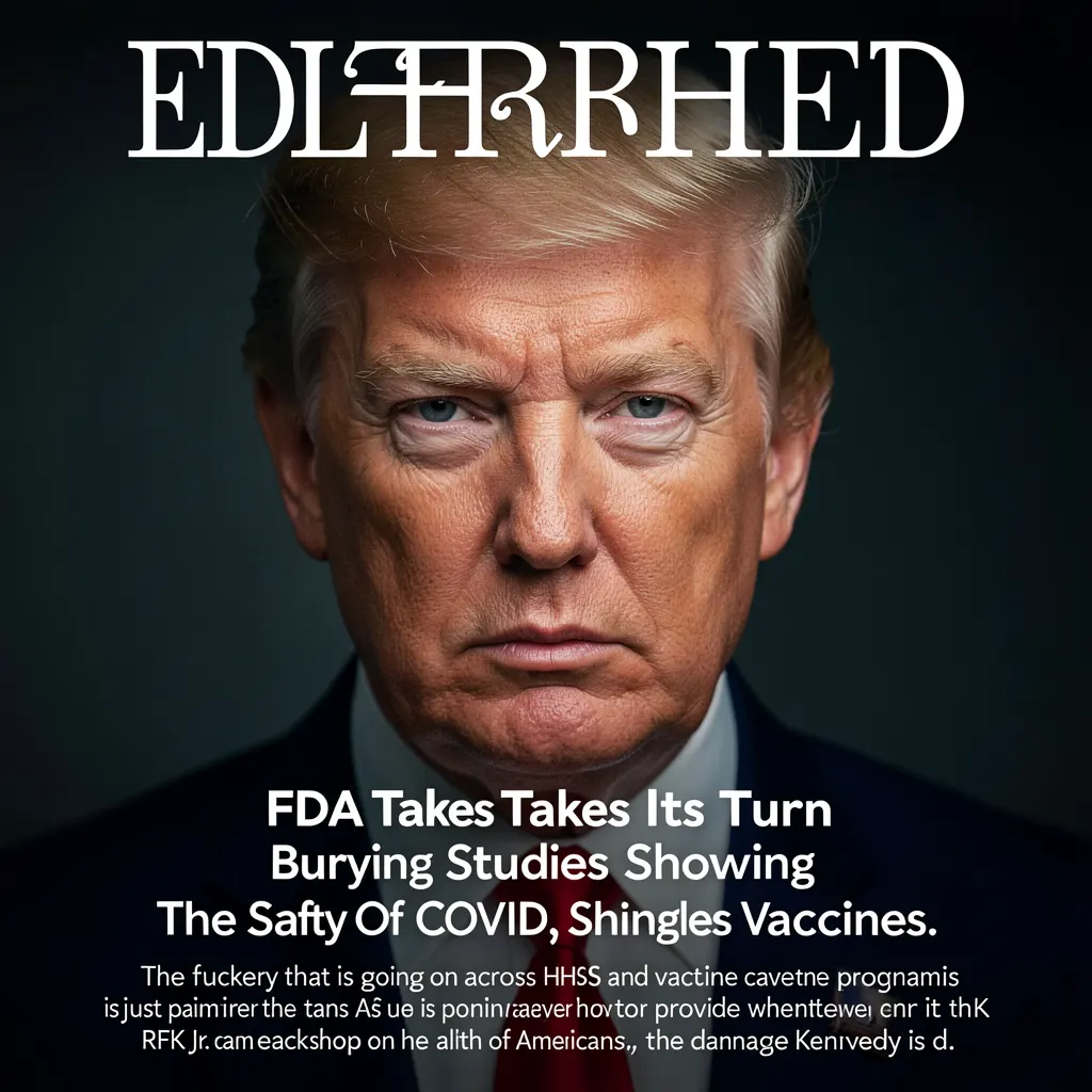 The FDA Takes Its Turn Burying Studies Showing The Safety Of COVID, Shingles Vaccines