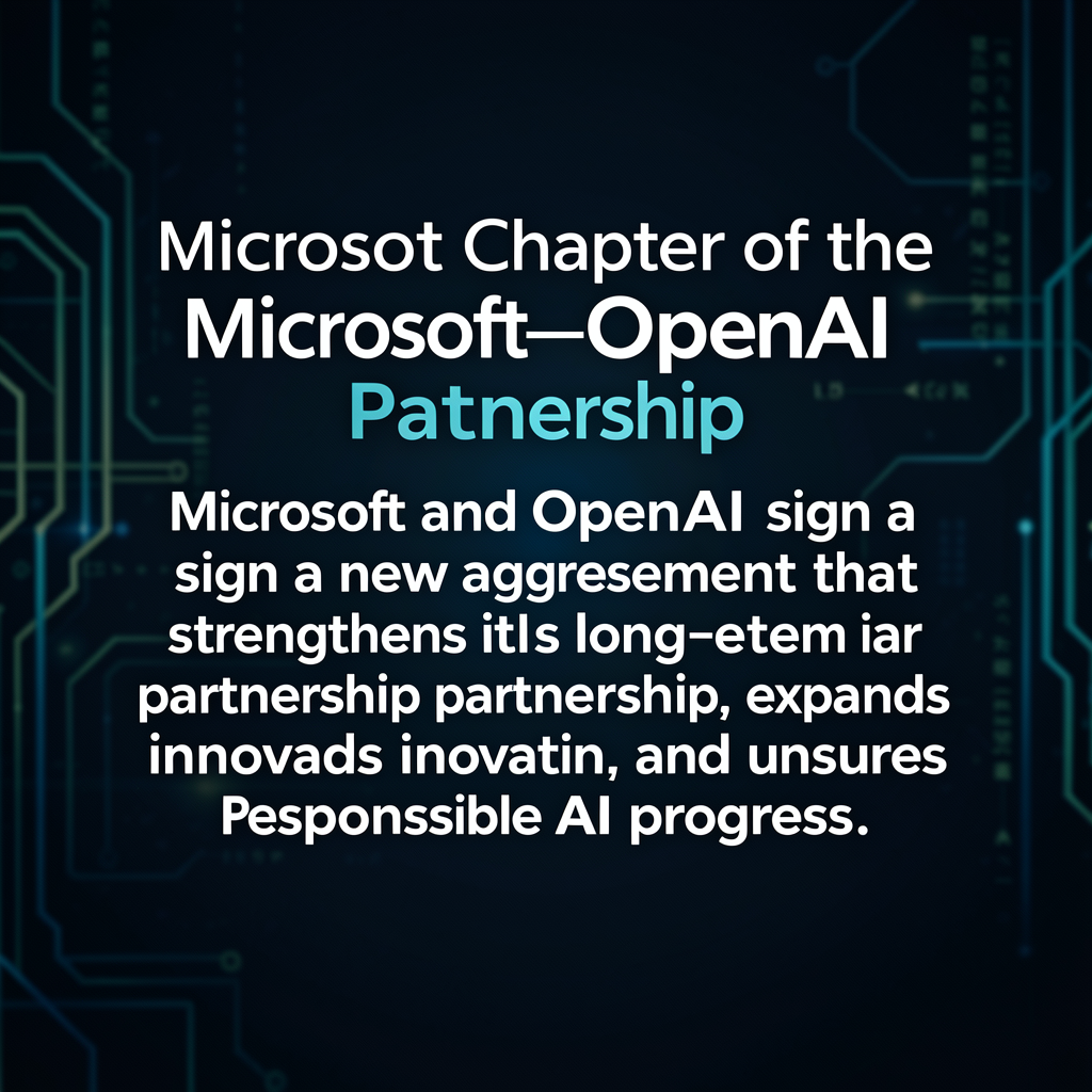 The next chapter of the Microsoft–OpenAI partnership
