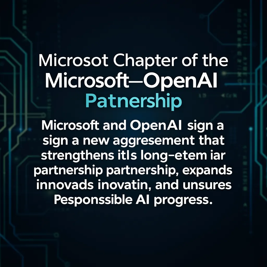 The next chapter of the Microsoft–OpenAI partnership