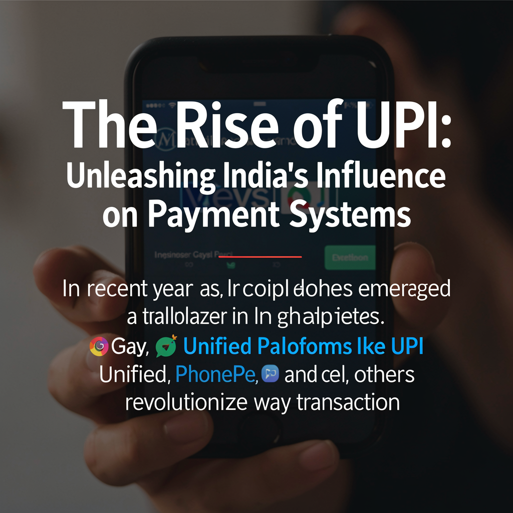 The Rise of UPI: Unleashing India’s Influence on Global Payment Systems