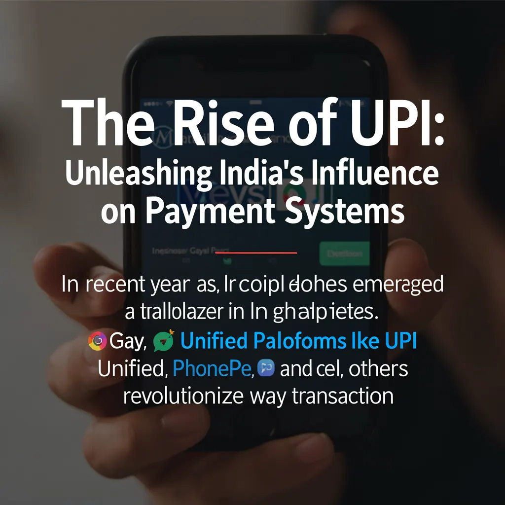 The Rise of UPI: Unleashing India’s Influence on Global Payment Systems
