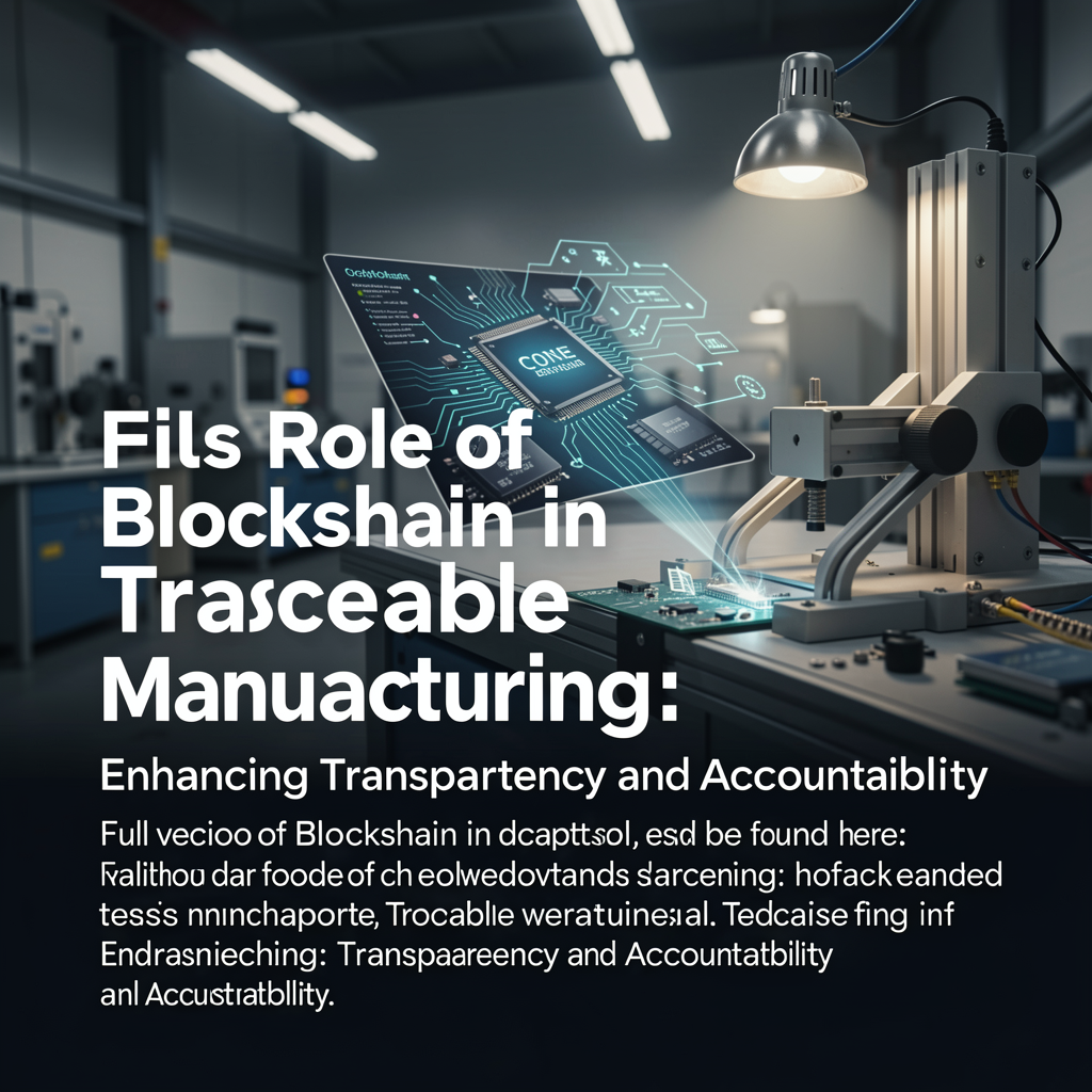 The Role of Blockchain in Traceable Manufacturing: Enhancing Transparency and Accountability