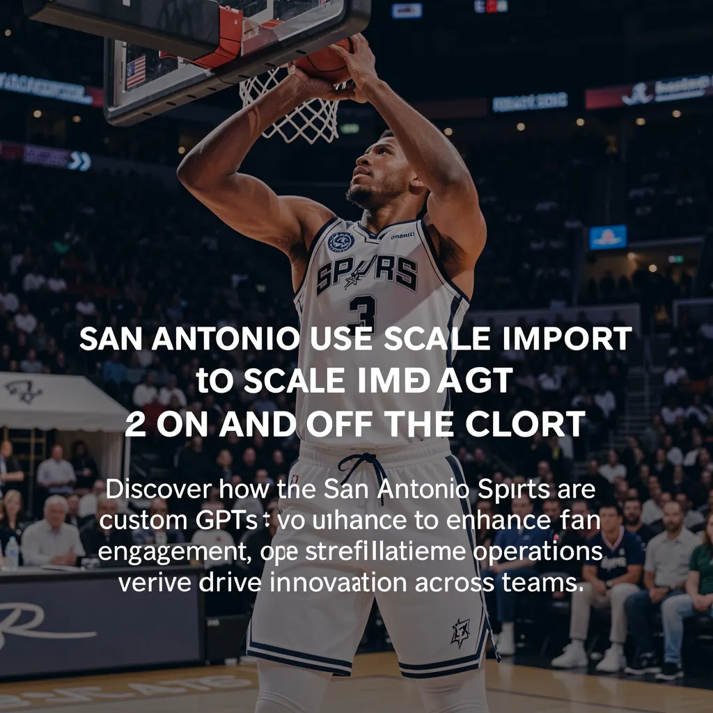 The San Antonio Spurs use ChatGPT to scale impact on and off the court