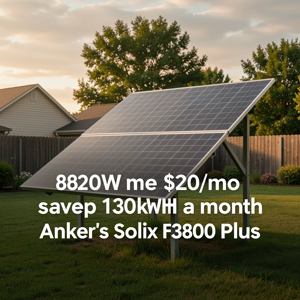 These backyard solar panels saved me $20/mo on my power bill - here's my setup