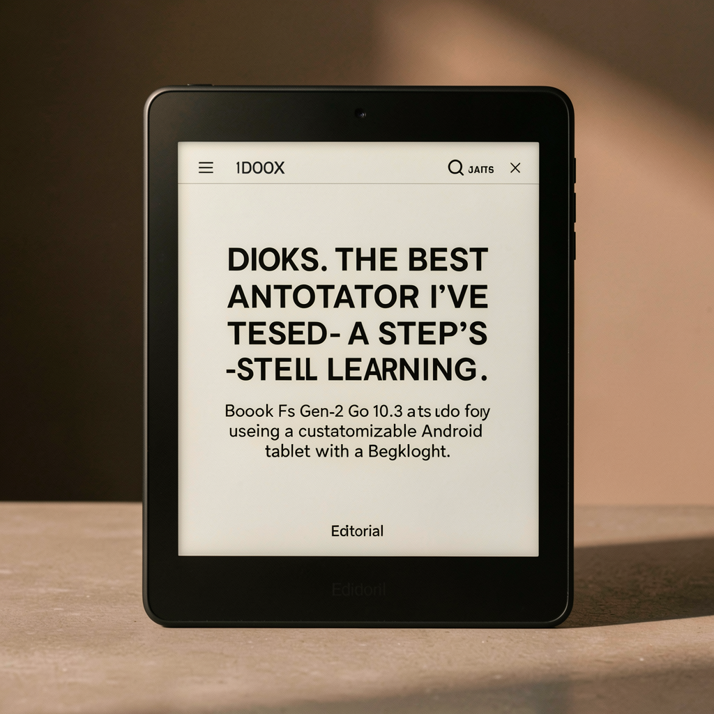 This E ink tablet is the best annotator I've tested - but there's a steep learning curve