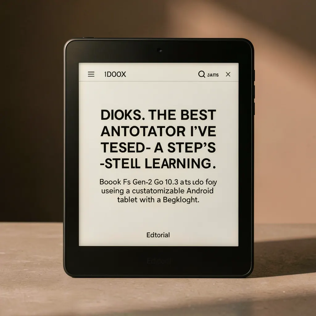 This E ink tablet is the best annotator I've tested - but there's a steep learning curve