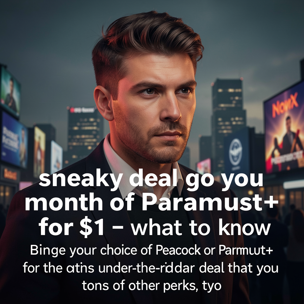 This sneaky deal gets you a month of Peacock or Paramount+ for $1 - what to know