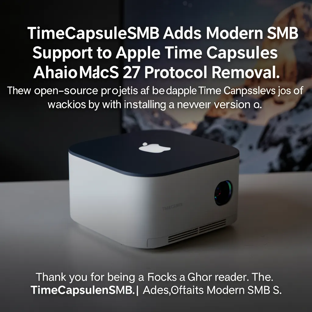 TimeCapsuleSMB Adds Modern SMB Support to Apple Time Capsules Ahead of macOS 27 Protocol Removal