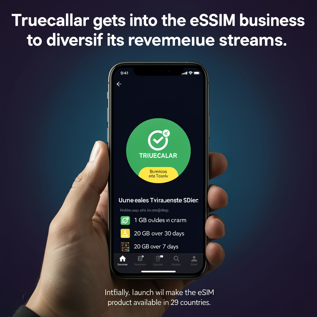 Truecaller gets into the eSIM business to diversify its revenue streams