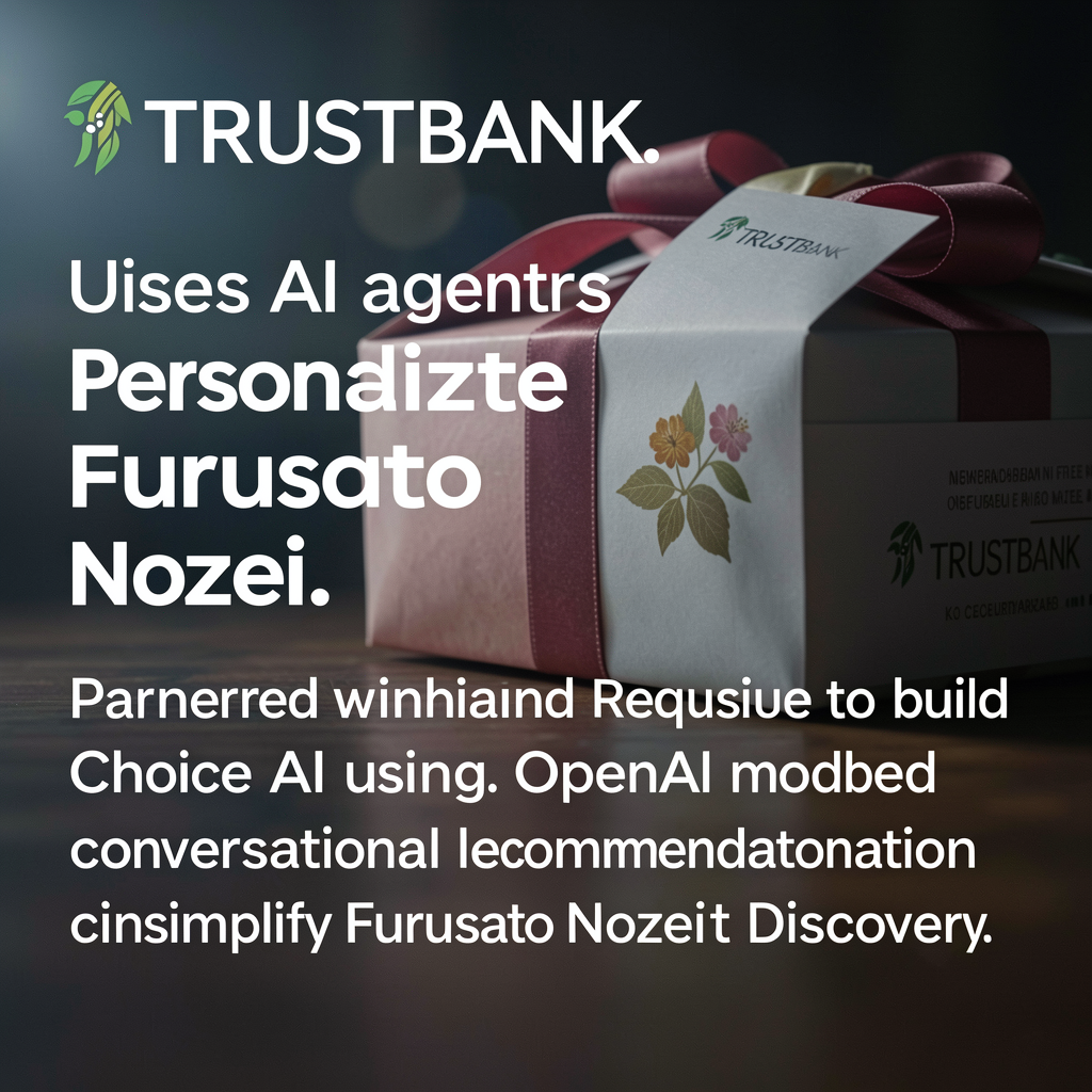 TRUSTBANK uses AI agents to personalize Furusato Nozei gifts