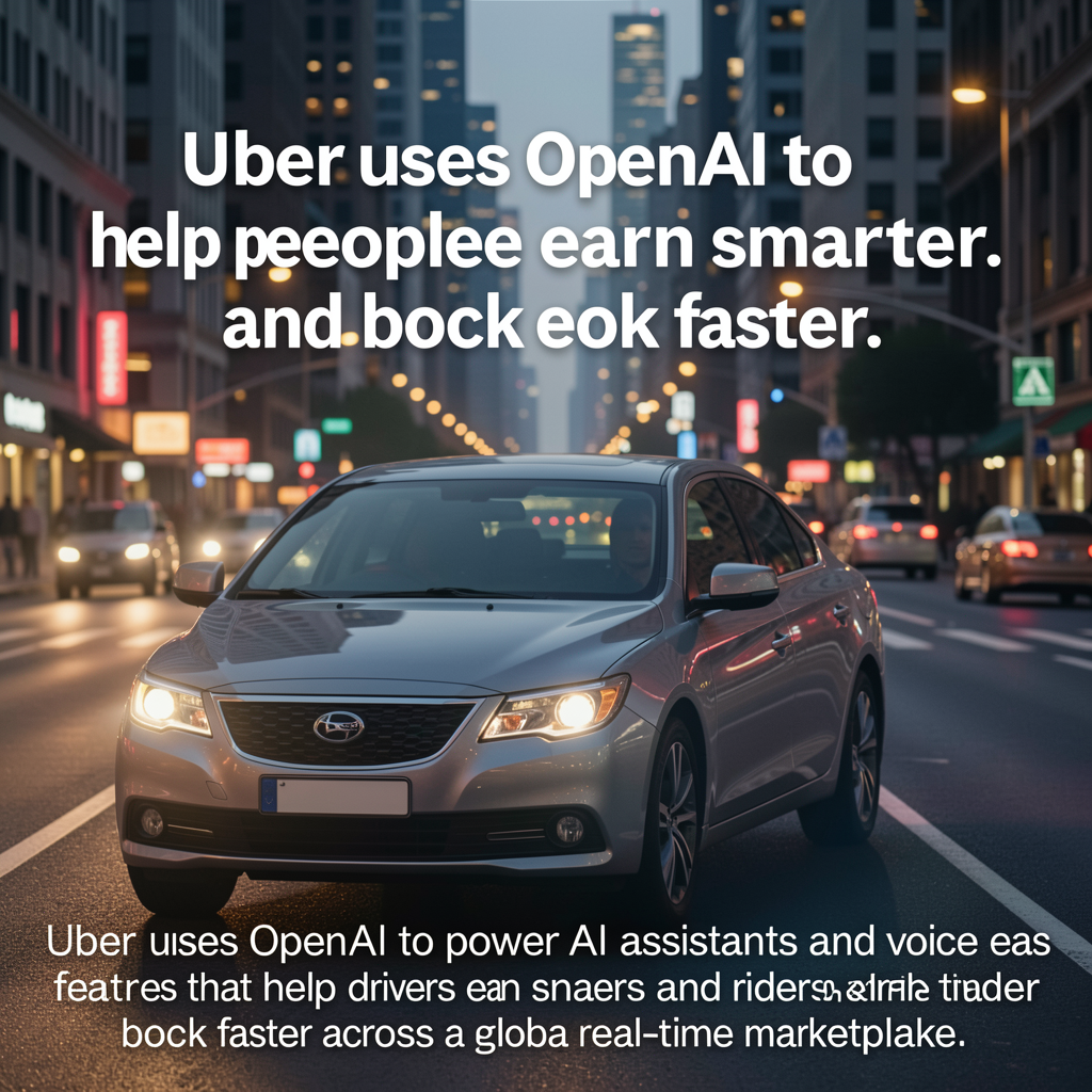 Uber uses OpenAI to help people earn smarter and book faster
