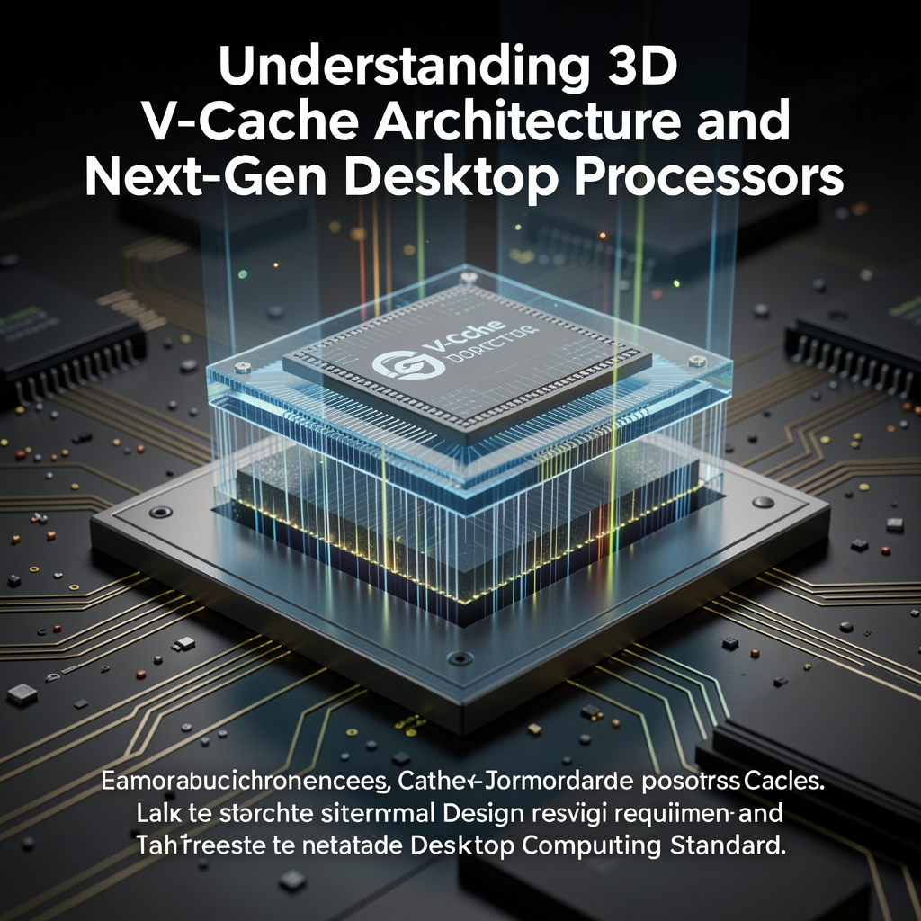 Understanding 3D V-Cache Architecture and Next-Gen Desktop Processors