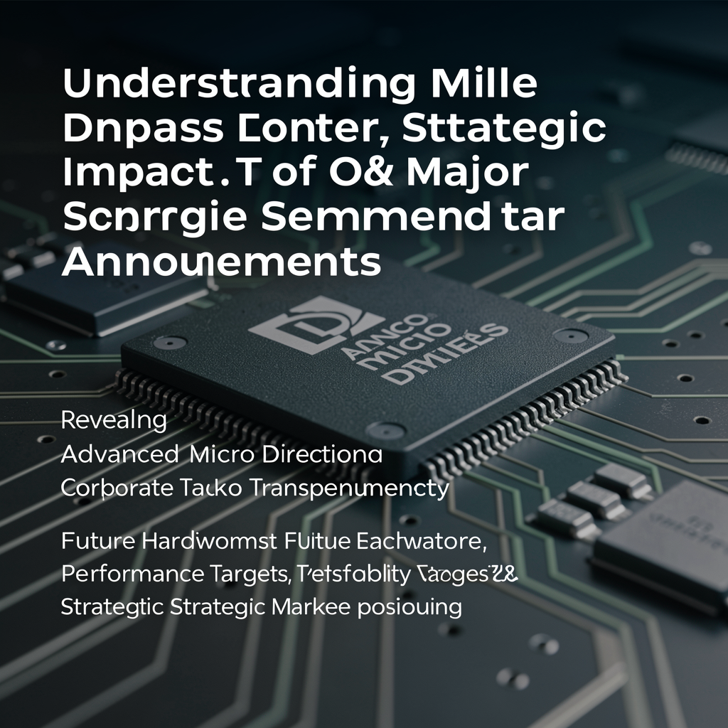 Understanding the Strategic Impact of Major Semiconductor Announcements