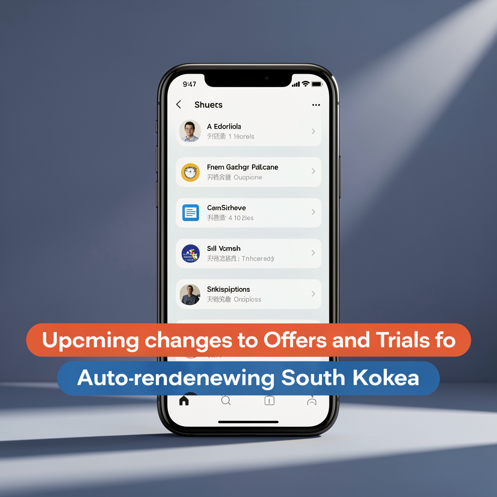 Upcoming changes to offers and trials for subscriptions in South Korea