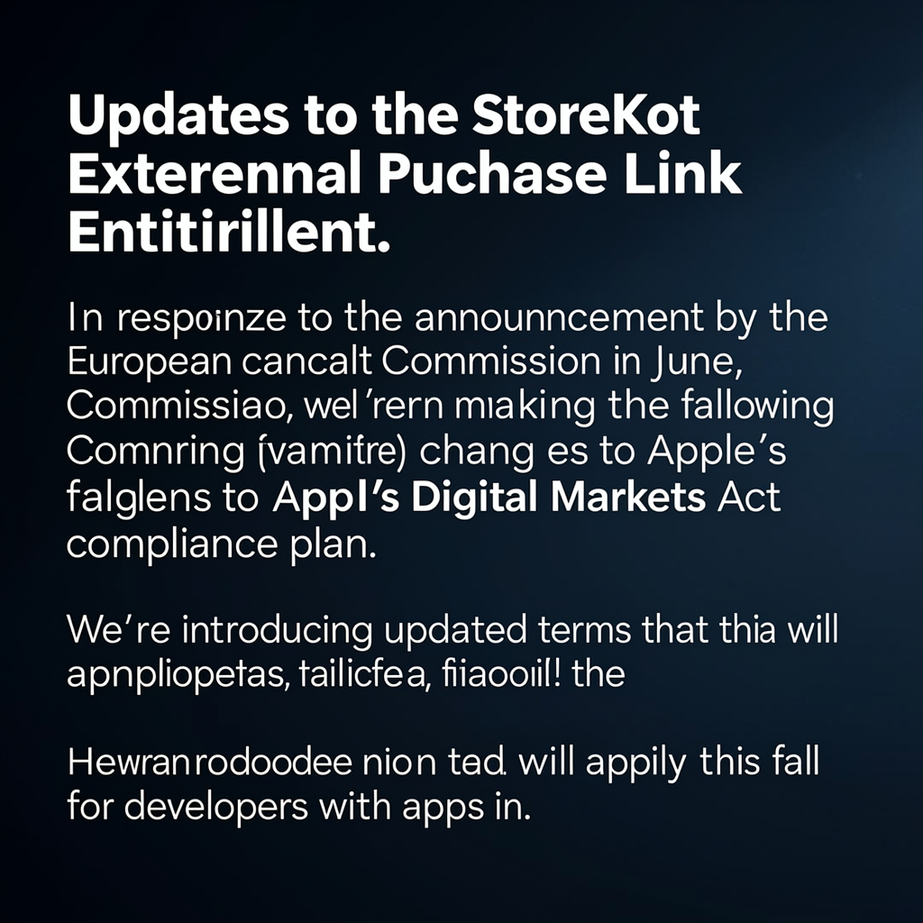 Updates to the StoreKit External Purchase Link Entitlement