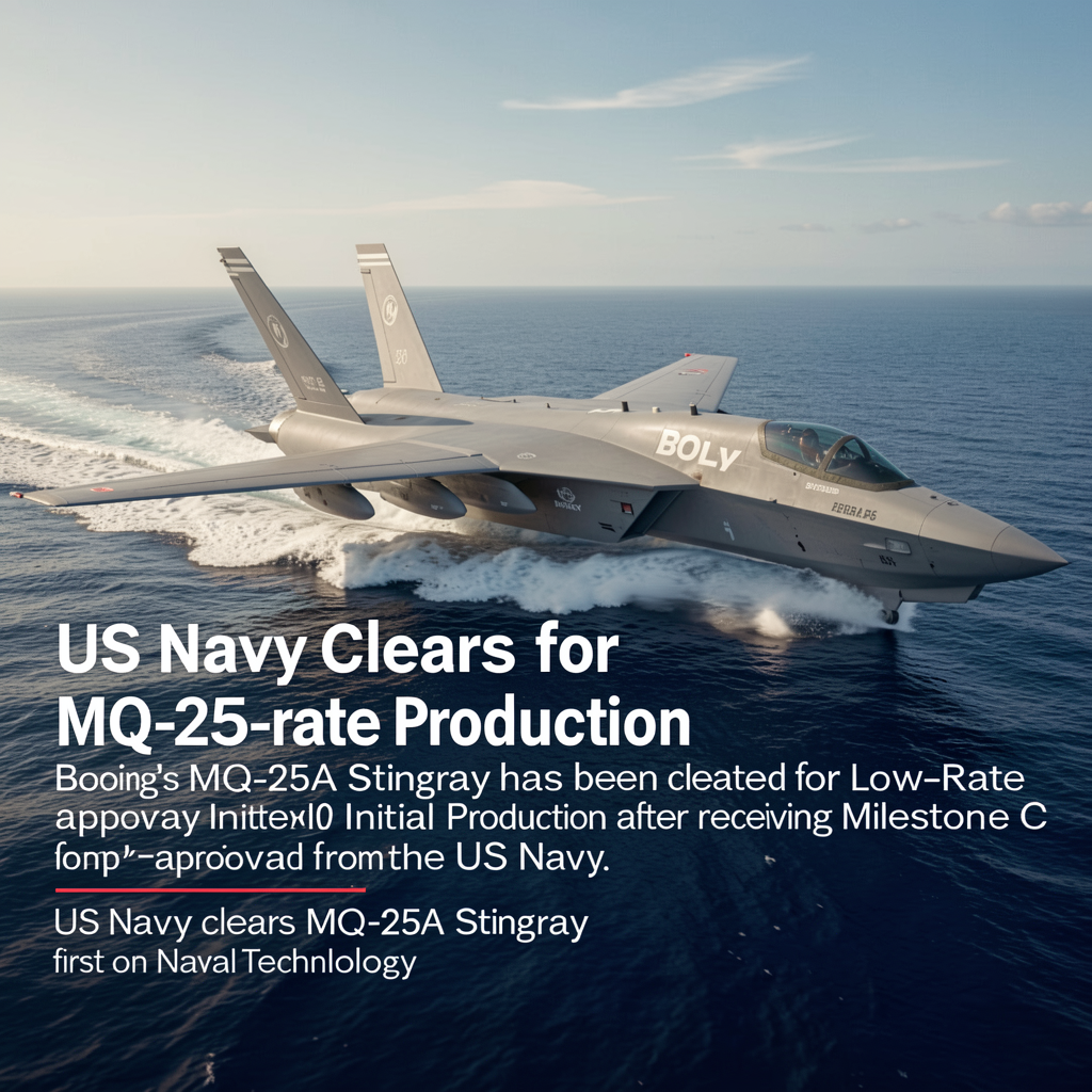 US Navy clears MQ-25A Stingray for low-rate production
