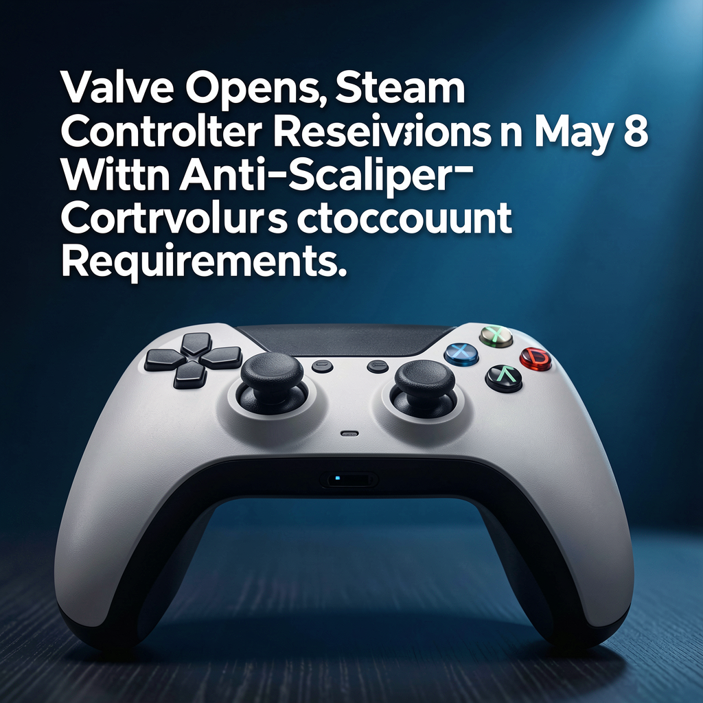 Valve Opens Steam Controller Reservations on May 8 With Anti-Scalper Account Requirements