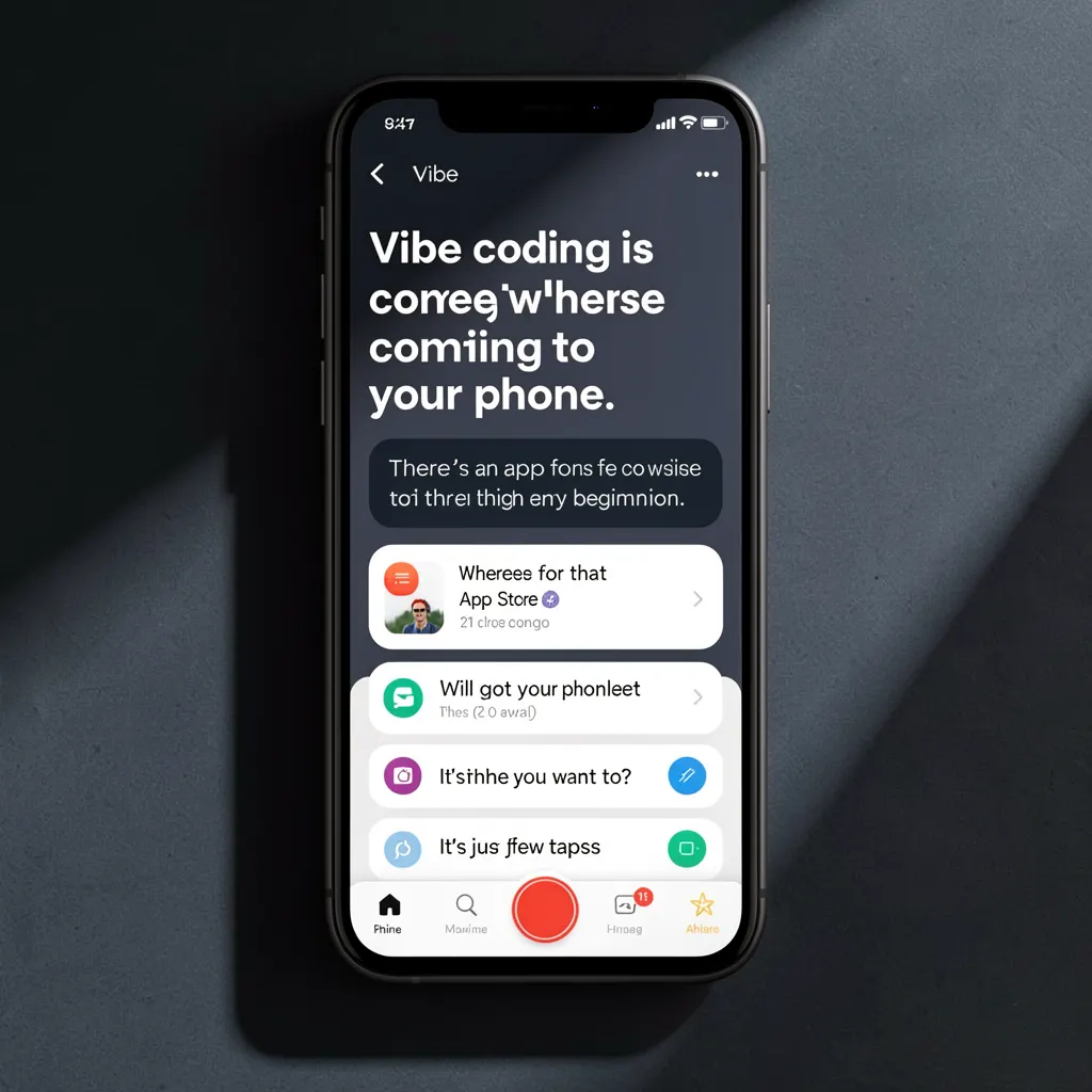 Vibe coding is coming to your phone