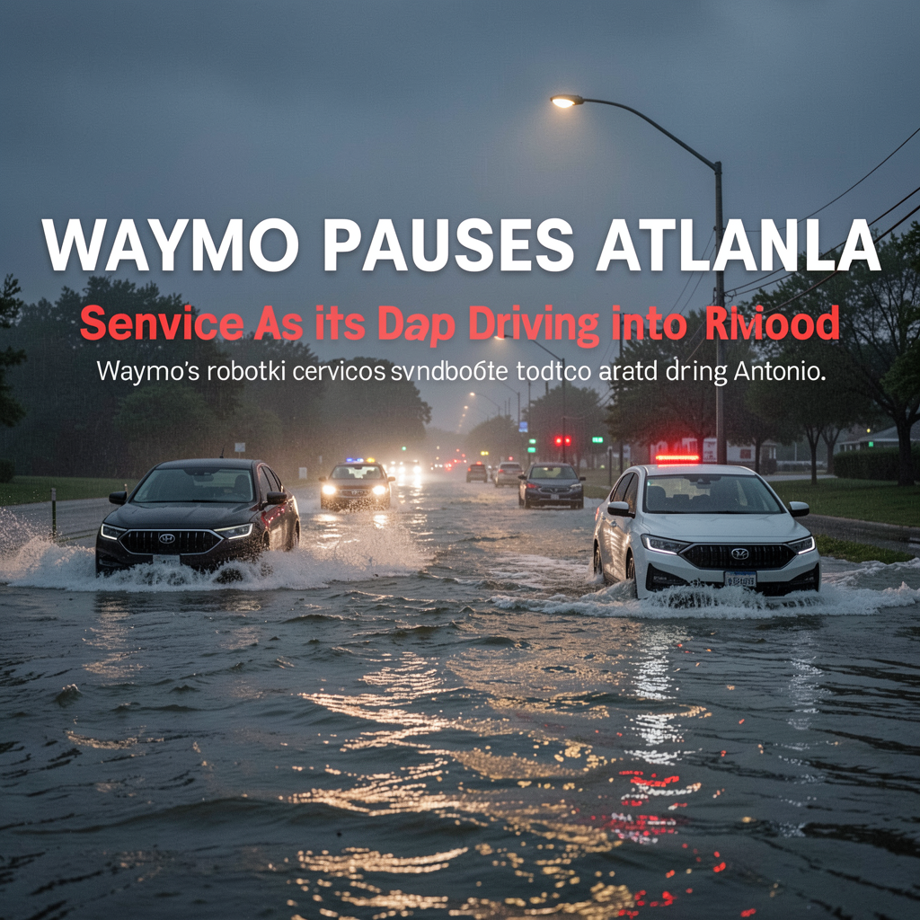 Waymo pauses Atlanta service as its robotaxis keep driving into floods
