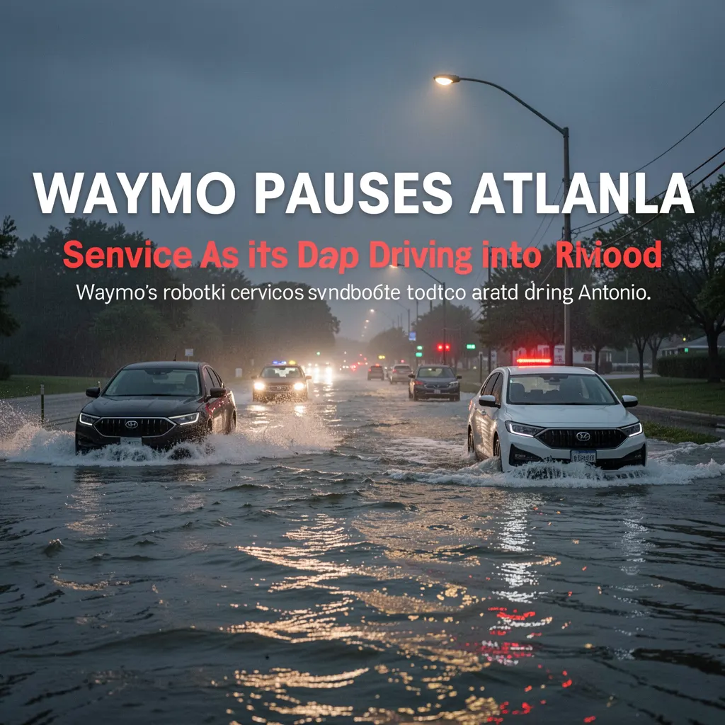 Waymo pauses Atlanta service as its robotaxis keep driving into floods