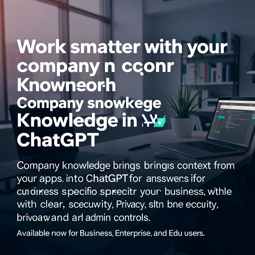 Work smarter with your company knowledge in ChatGPT