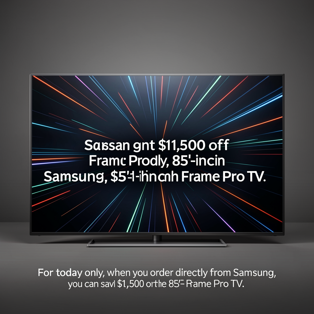 You can get $1,500 off Samsung's 85-inch Frame Pro TV - but hurry
