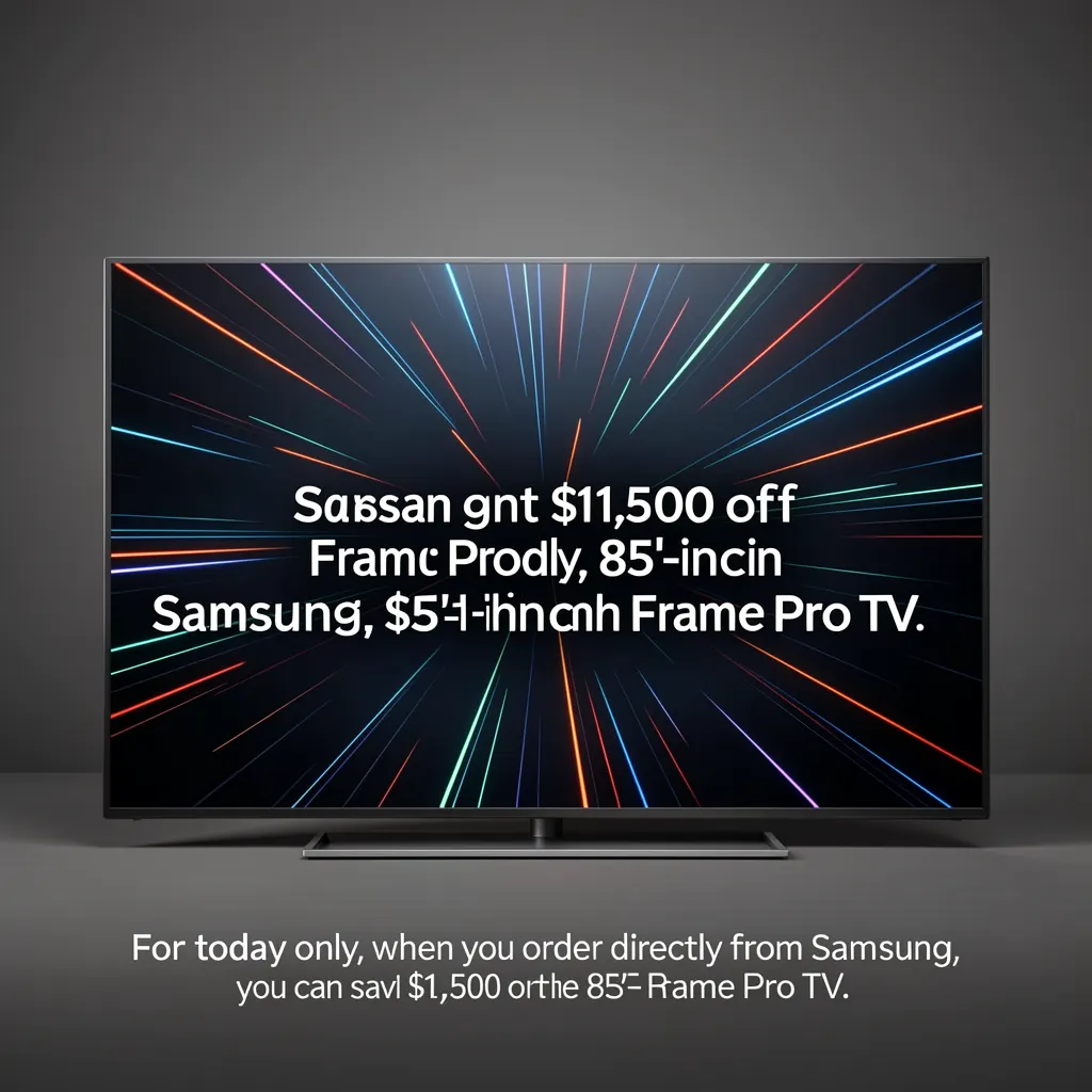 You can get $1,500 off Samsung's 85-inch Frame Pro TV - but hurry