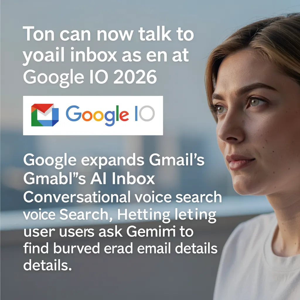 You can now talk to your Gmail inbox, as seen at Google IO 2026