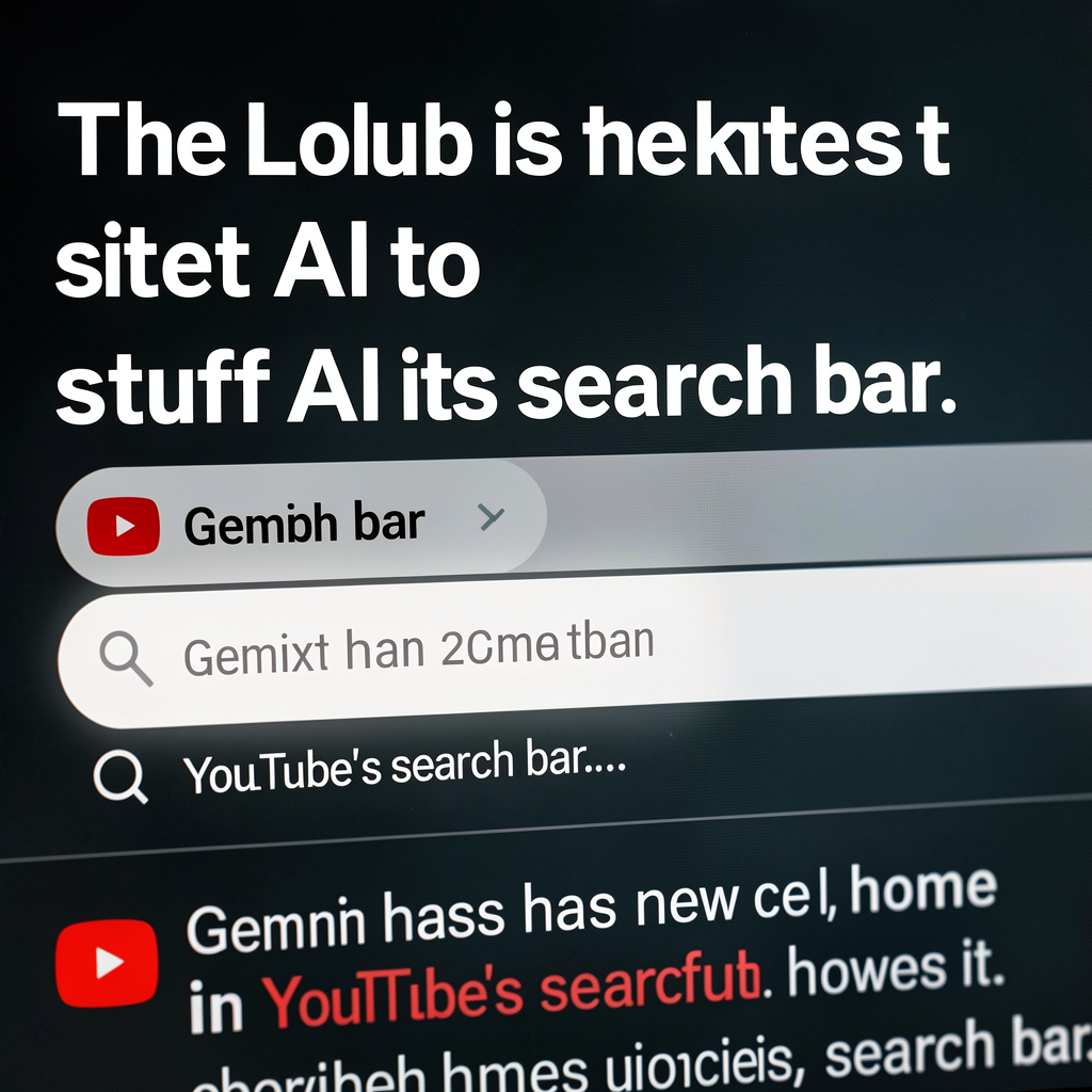 YouTube is the latest site to stuff AI into its search bar
