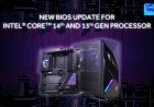 BIOS Update For Intel Core 14th and 13th Gen Desktop Processor Instability