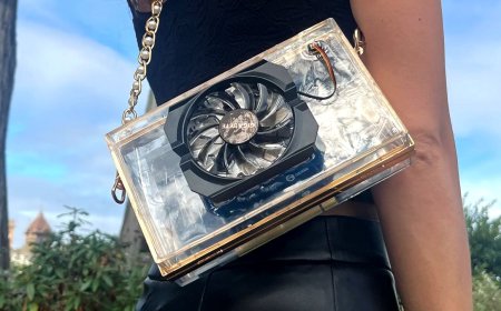 Old $20 Nvidia GeForce GT 730 graphics card upcycled into $1,024 plastic handbag