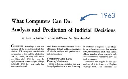 Will AI transform law?