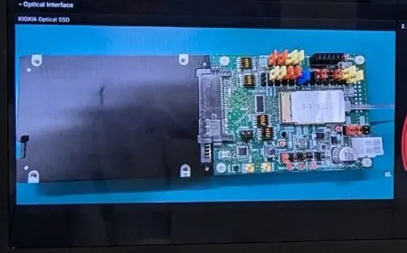 Kioxia Demonstrates Optical Interface Solid State Drives for Data Centers