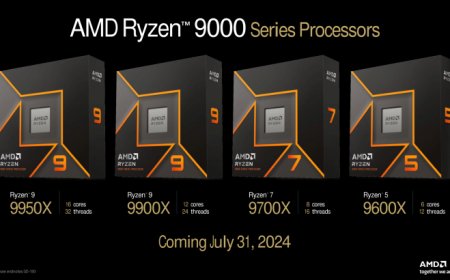 AMD Ryzen 9000 “Zen 5” Desktop CPUs Officially Launch on 31st July: Lower Power & Cooler, New Overclocking Features, 9950X, 9900X, 9700X, 9600X Performance & 3D V-Cache Comparisons